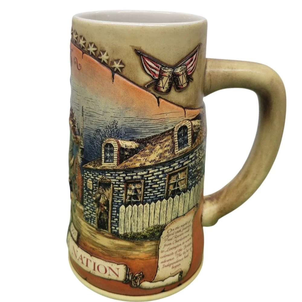 Miller High Life 1775‎ Birth of a Nation Stein 1855-1991 First in Series  HGE354